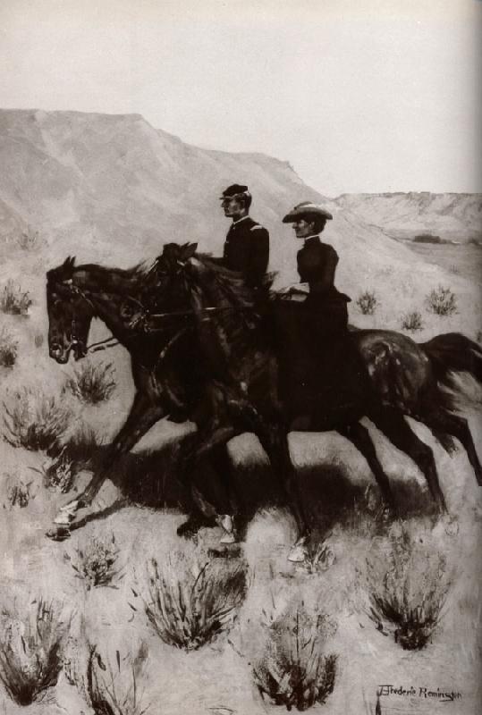 Frederic Remington The Esc ort China oil painting art